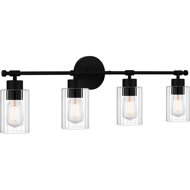 Image 5 Caputo 4-Light Matte Black Bath Light more views