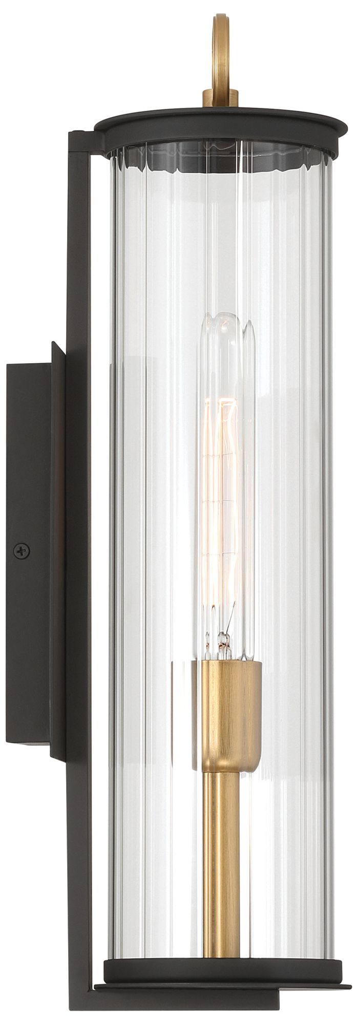 Image 2 Cara 19 1/4" High Dark Matte Black Outdoor Wall Light more views