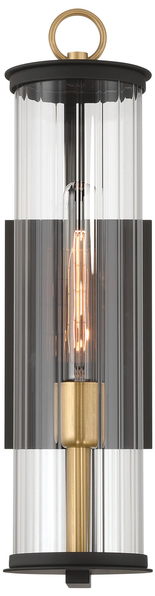 Image 3 Cara 19 1/4" High Dark Matte Black Outdoor Wall Light more views