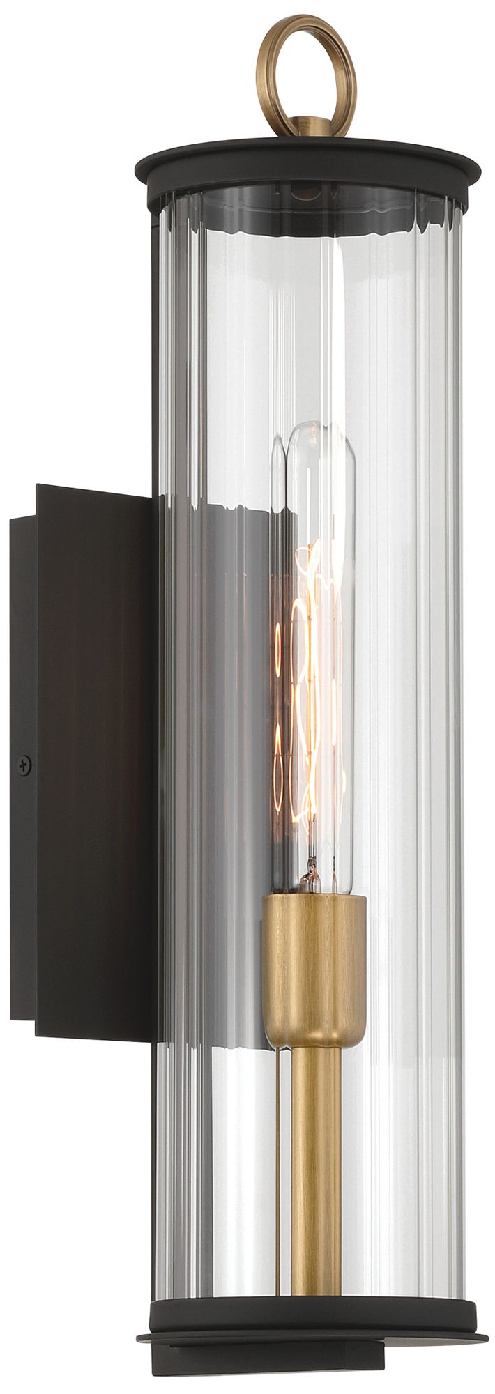 Image 4 Cara 19 1/4" High Dark Matte Black Outdoor Wall Light more views