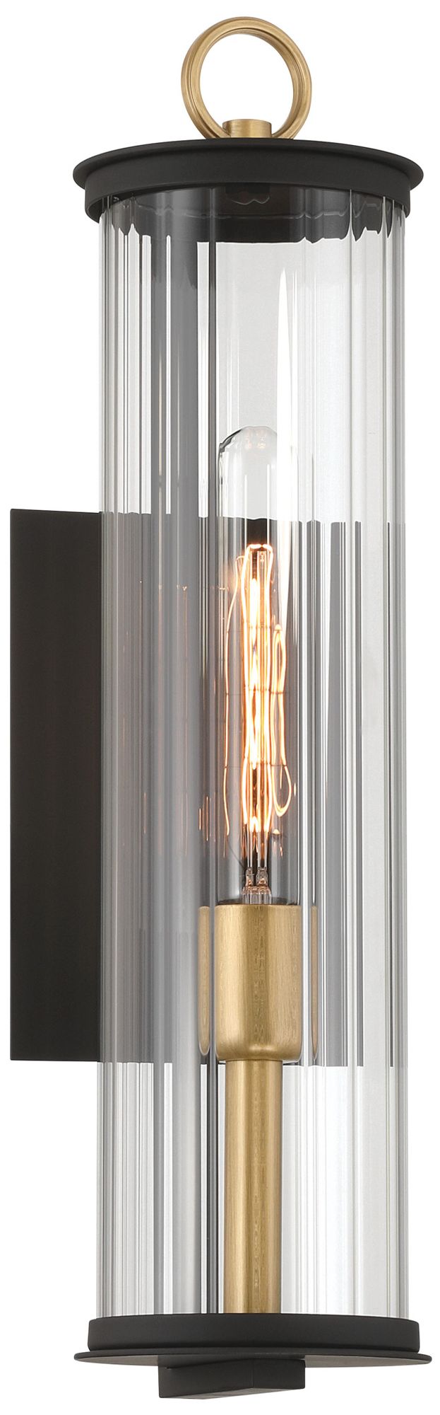 Image 5 Cara 19 1/4" High Dark Matte Black Outdoor Wall Light more views