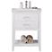 Cara 24" Wide 2-Drawer Porcelain White Single Sink Vanity