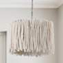 Thumbnail1 of Cara 25" Wide Brushed Pewter and Eucalyptus Pendant Light