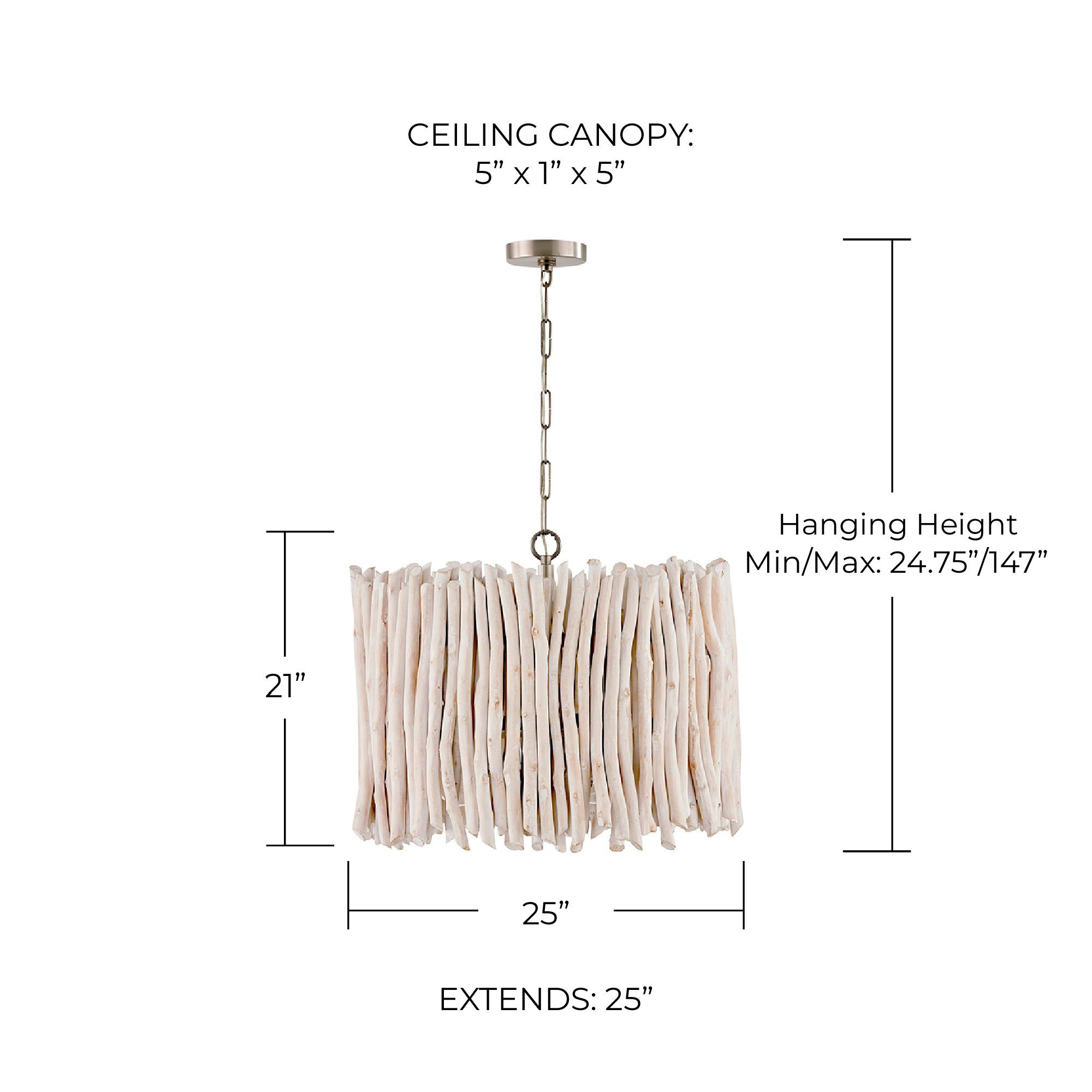 Cara 25" Wide Brushed Pewter and Eucalyptus Pendant Light