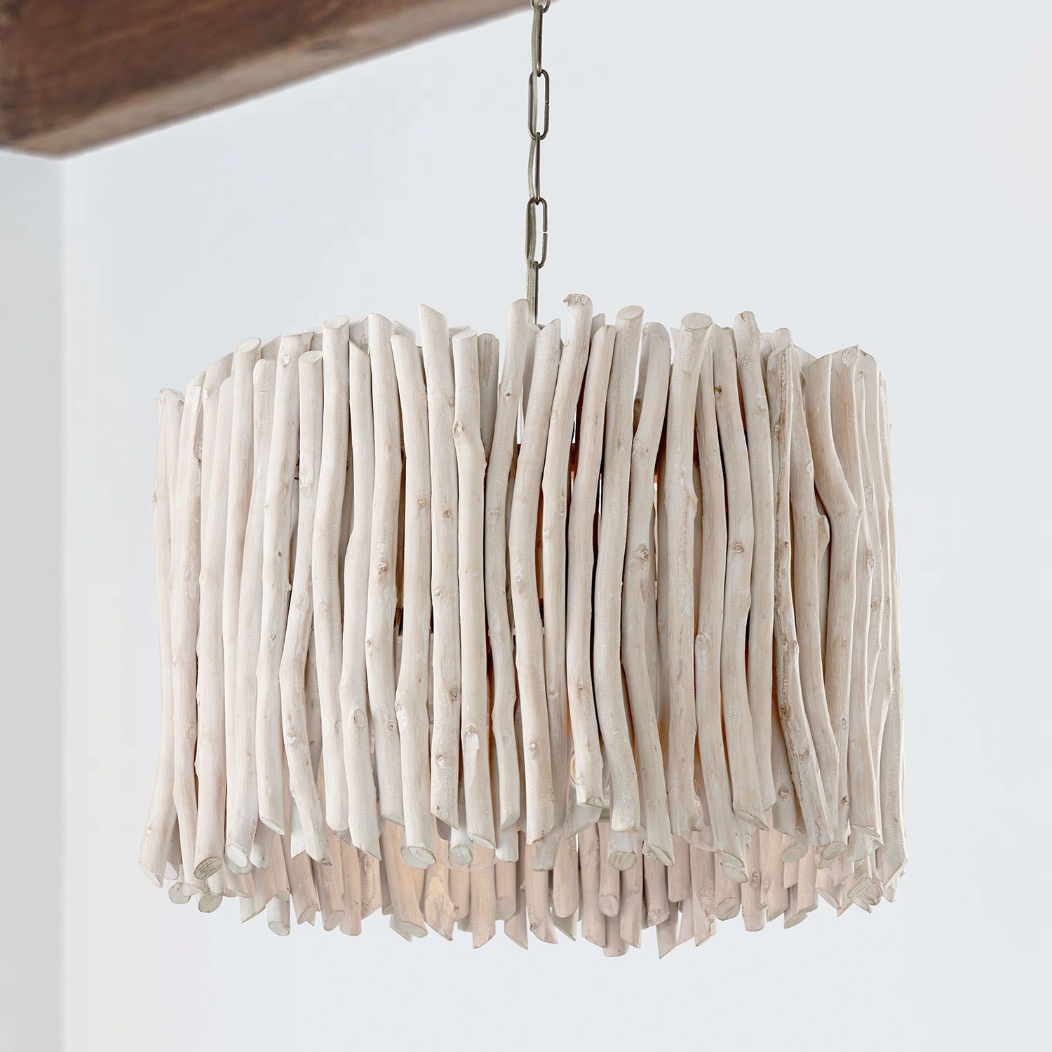 Cara 25" Wide Brushed Pewter and Eucalyptus Pendant Light