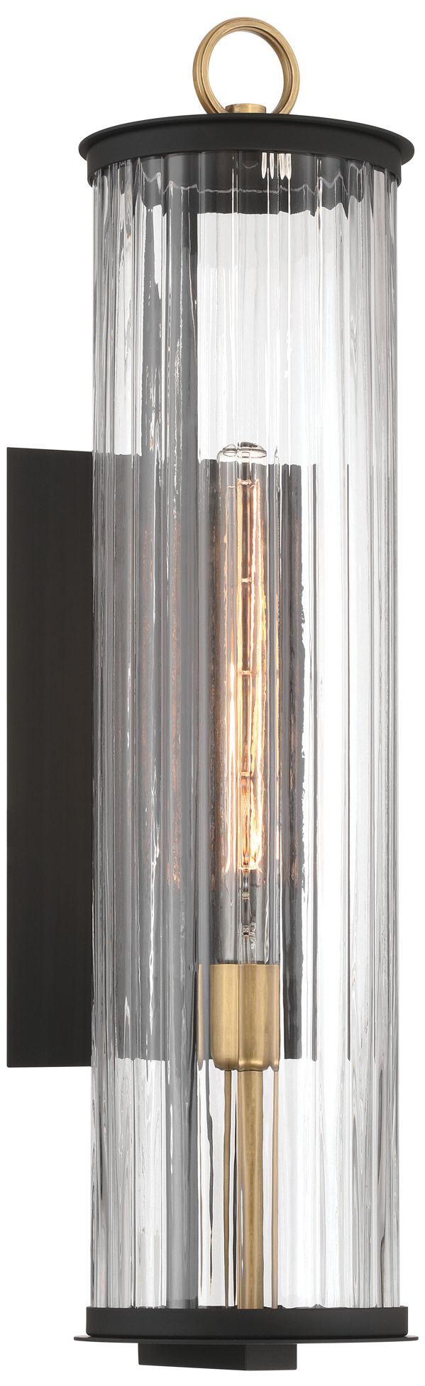 Image 5 Cara 27 1/2" High Dark Matte Black Outdoor Wall Light more views