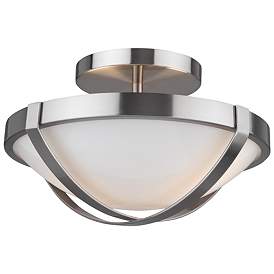 Image1 of Cara Collection 2-Light Flush Mount, Brushed Nickel