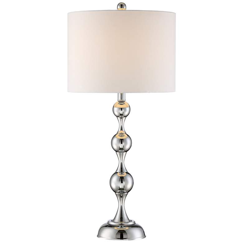 Image 1 Cara Stacked Balls Chrome Table Lamp by 360 Lighting