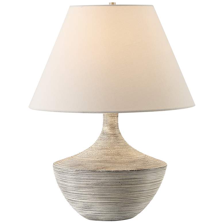 Image 2 Carafe 20 1/2" Stone Ivory Ceramic Table Lamp