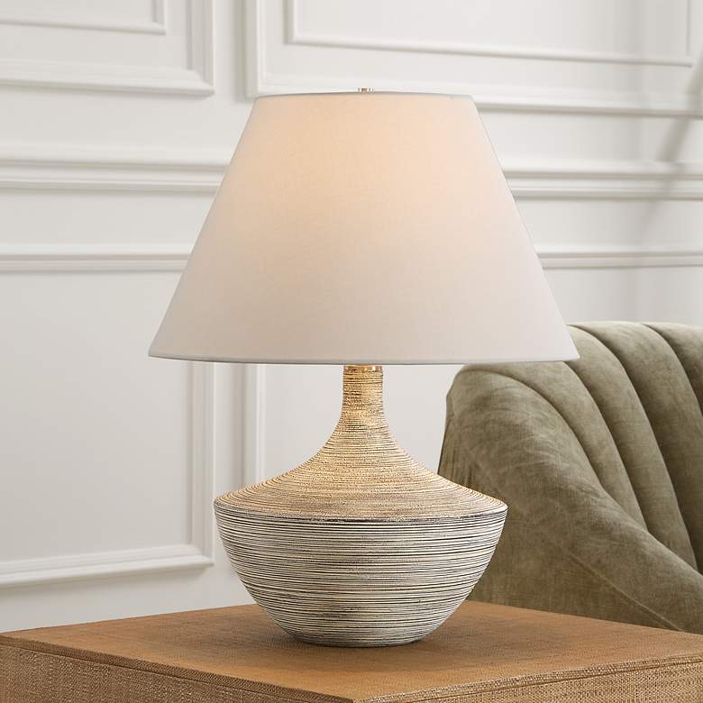 Image 3 Carafe 20 1/2" Stone Ivory Ceramic Table Lamp more views