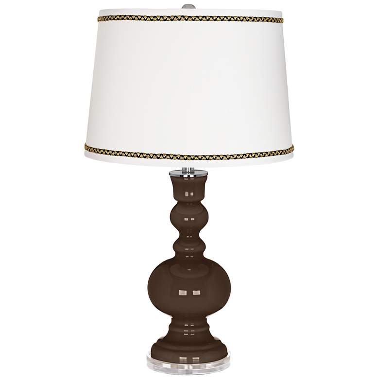 Image 1 Carafe Apothecary Table Lamp with Ric-Rac Trim