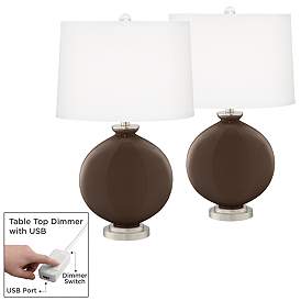 Image1 of Carafe Carrie Table Lamp Set of 2 with Dimmers