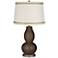 Carafe Double Gourd Table Lamp with Rhinestone Lace Trim