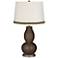 Carafe Double Gourd Table Lamp with Wave Braid Trim