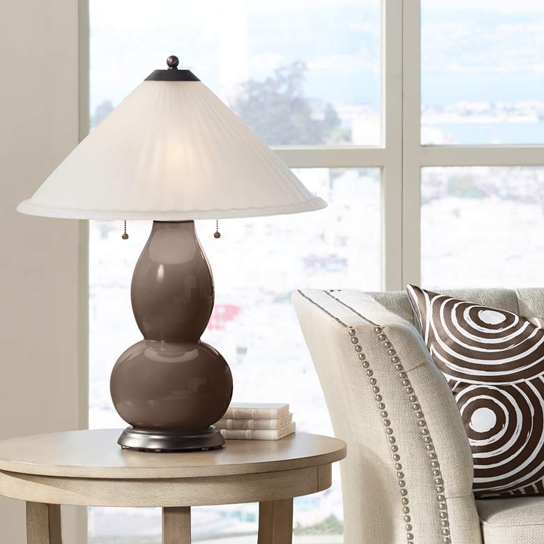 Image 1 Carafe Fulton Table Lamp with Fluted Glass Shade
