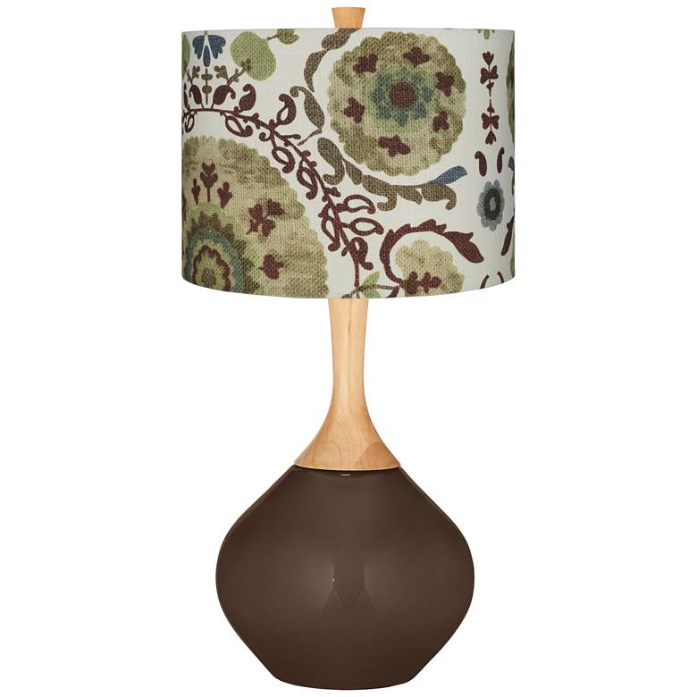 Image 1 Carafe Green Floral Paisley Wexler Table Lamp