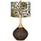 Carafe Green Floral Paisley Wexler Table Lamp