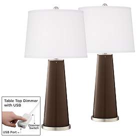 Image1 of Carafe Leo Table Lamp Set of 2 with Dimmers