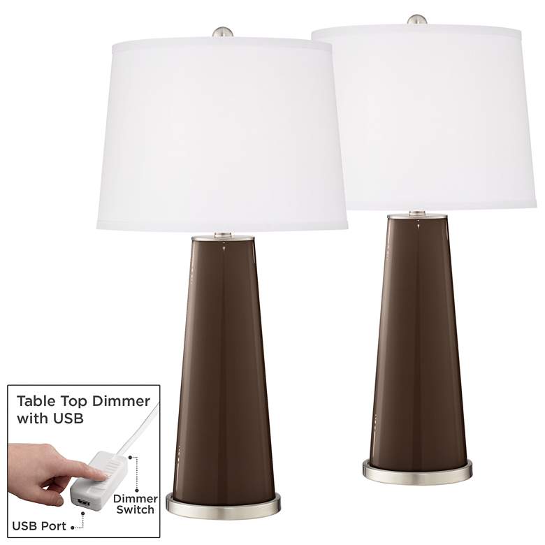 Image 1 Carafe Leo Table Lamp Set of 2 with Dimmers
