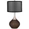 Carafe Spencer Table Lamp with Organza Black Shade