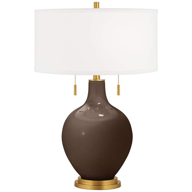 Image 2 Carafe Toby Brass Accents Table Lamp with Dimmer