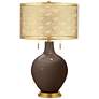 Carafe Toby Brass Metal Shade Table Lamp