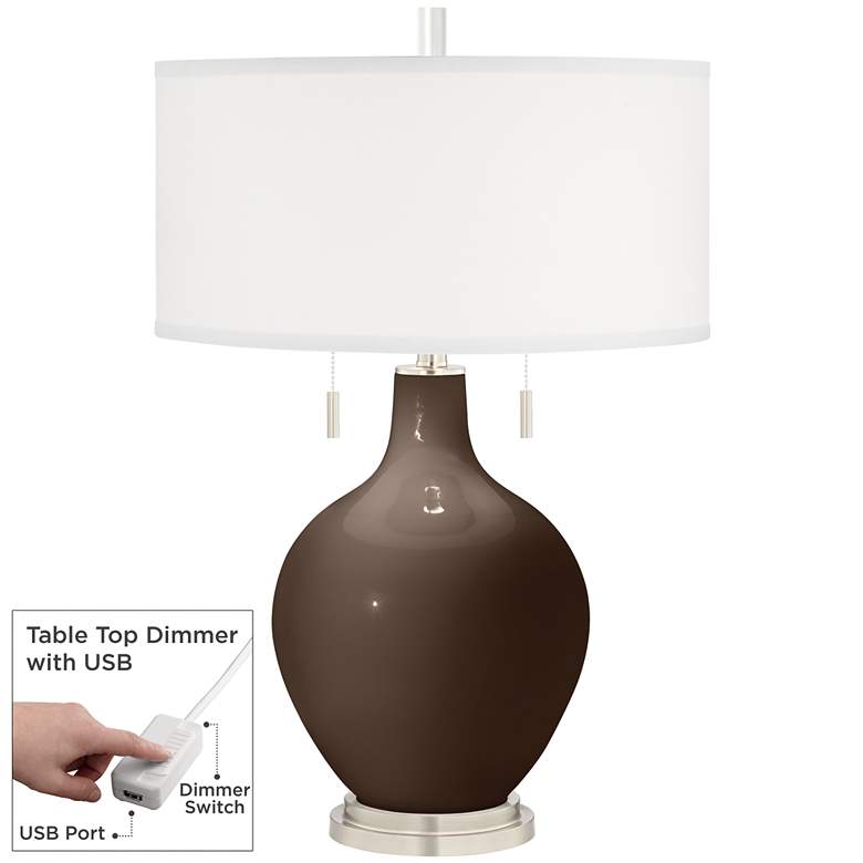 Image 1 Carafe Toby Table Lamp with Dimmer