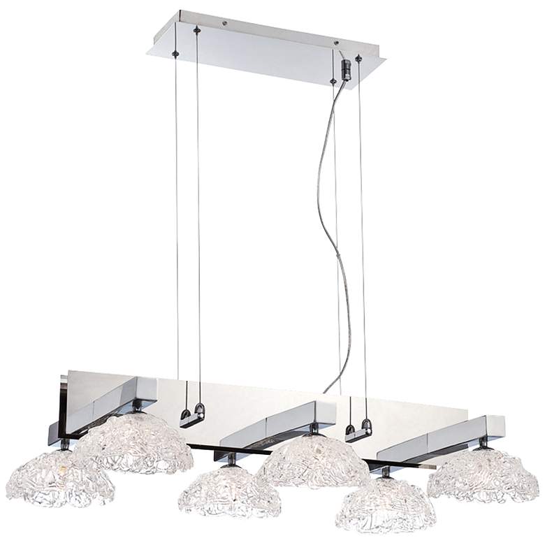Image 2 Caramico 29 3/4" Wide Chrome Kitchen Island Light Chandelier