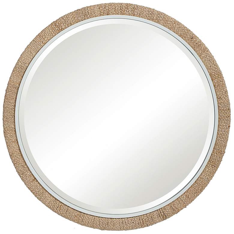 Image 2 Carbet Braided Rope 39 3/4" Round Oversized Wall Mirror