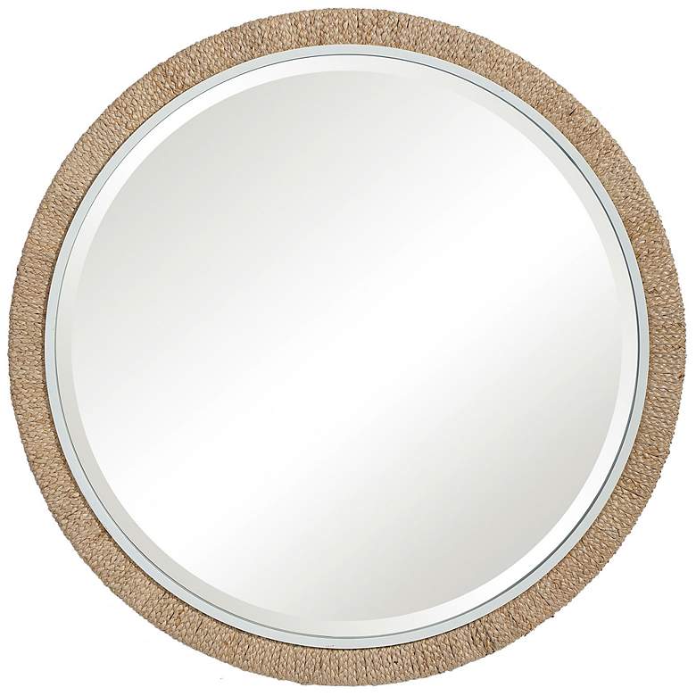 Image 2 Carbet Braided Rope 39 3/4 inch Round Oversized Wall Mirror