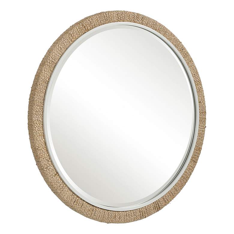 Image 4 Carbet Braided Rope 39 3/4" Round Oversized Wall Mirror more views