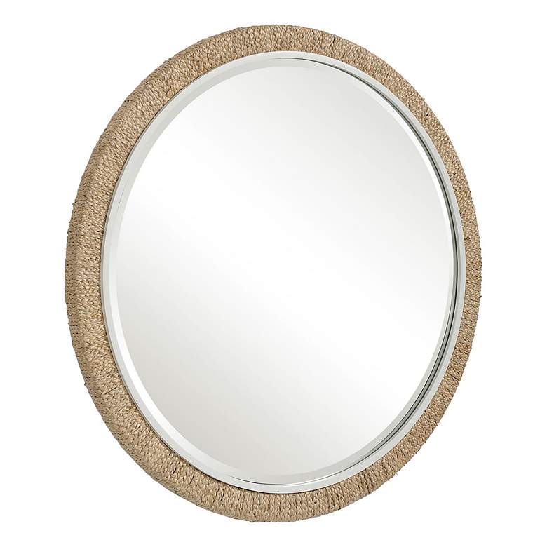 Image 4 Carbet Braided Rope 39 3/4 inch Round Oversized Wall Mirror more views