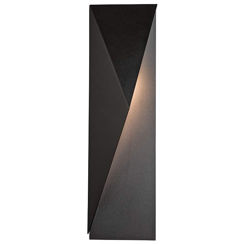 Image 1 Carbon 24.9" High Coastal Black Left Orientation Outdoor Sconce