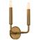 Carbonia 11.88"H 2 Light Mavisten Brass Duex Wall Sconce