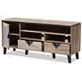 2_Cardiff 55 1/2" Wide Light Brown Wood 2-Drawer TV Stand more views