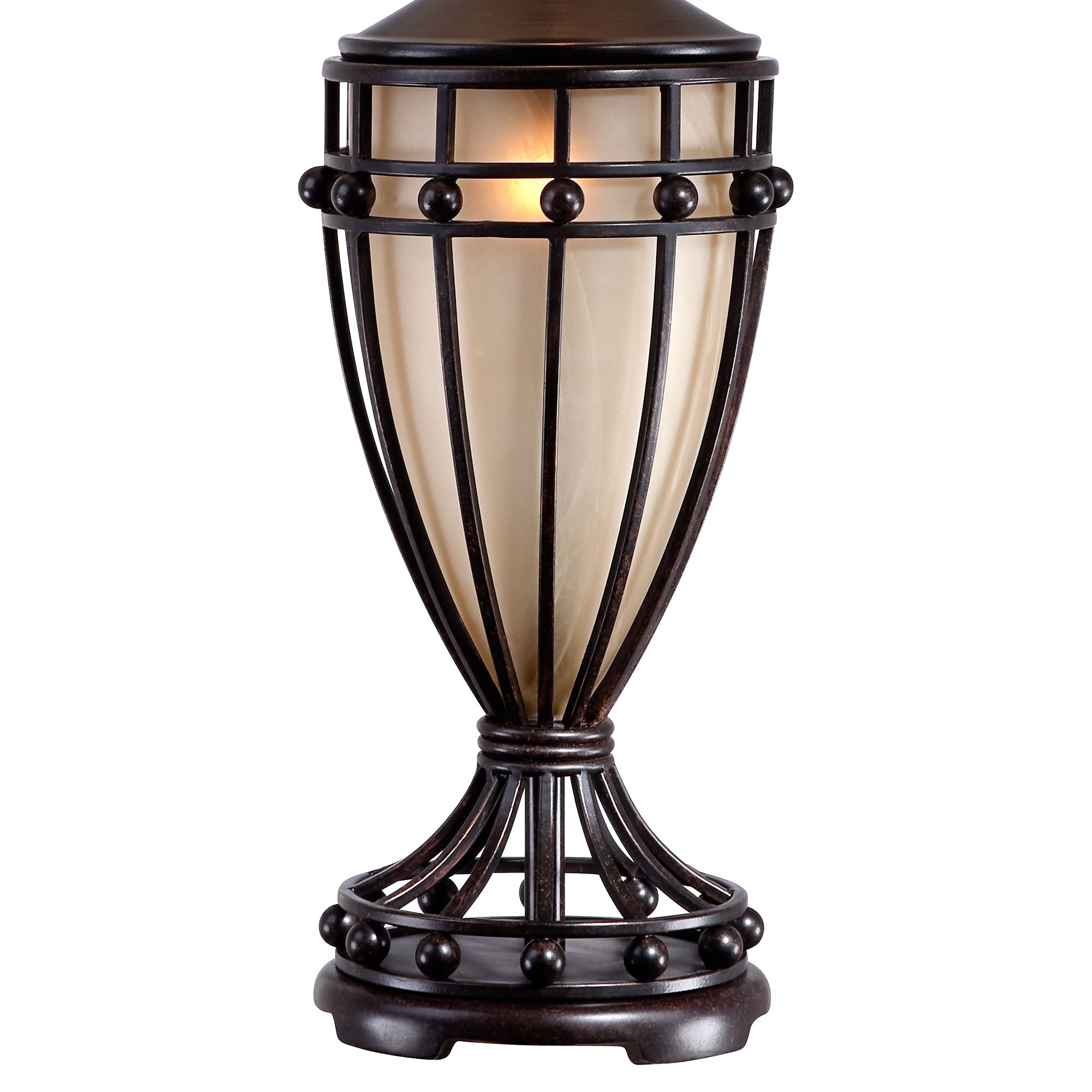 cardiff iron night light urn table lamp