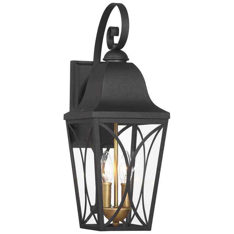 Image 3 Cardigan 20 1/2"H Sand Coal Black 2-Light Outdoor Wall Light more views