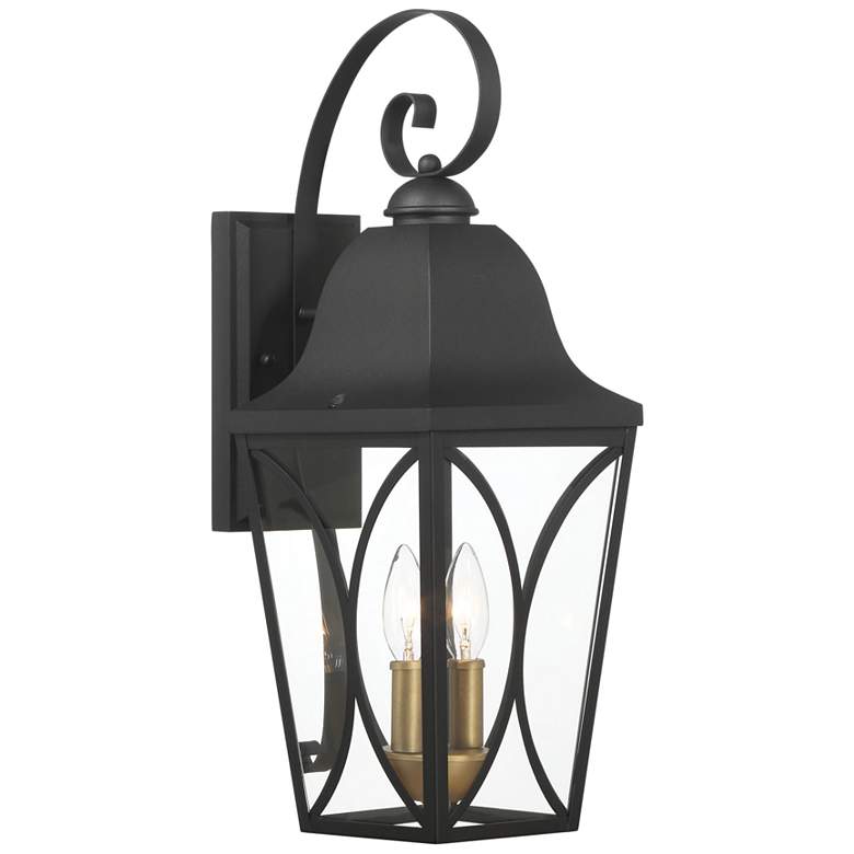 Image 4 Cardigan 20 1/2"H Sand Coal Black 2-Light Outdoor Wall Light more views