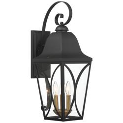 Cardigan 23 3/4" High Sand Coal Black Outdoor Wall Light