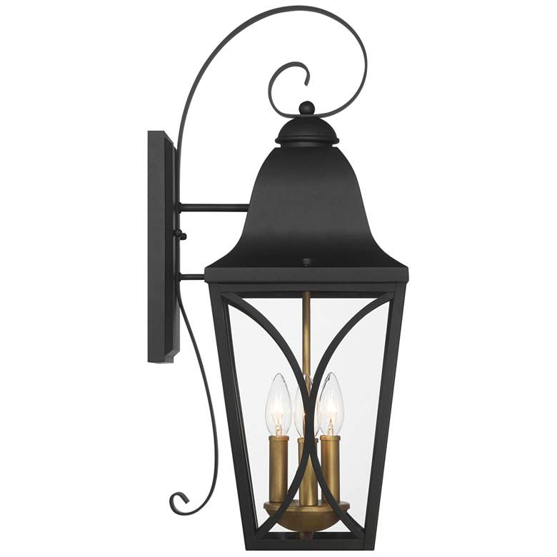 Image 4 Cardigan 23 3/4" High Sand Coal Black Outdoor Wall Light more views