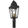 2_Cardigan 23 3/4"H Coal Black and Brass Outdoor Post Light more views