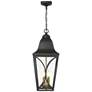 3_Cardigan 26 1/2"H Sand Black and Brass 4-Light Outdoor Hanging Light more views