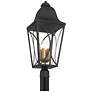 2_Cardigan 28 1/4"H Black and Brass 4-Light Outdoor Post Light more views