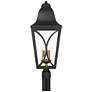 3_Cardigan 28 1/4"H Black and Brass 4-Light Outdoor Post Light more views