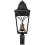 4_Cardigan 28 1/4"H Black and Brass 4-Light Outdoor Post Light more views