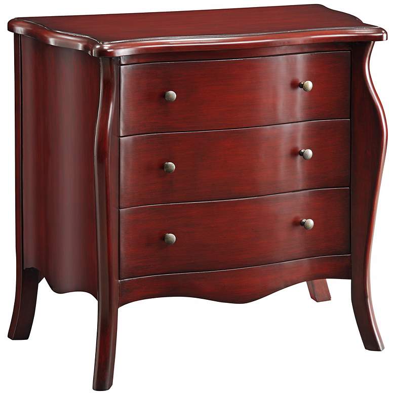Image 1 Cardinal Burnished Red 3- Drawer Accent Chest