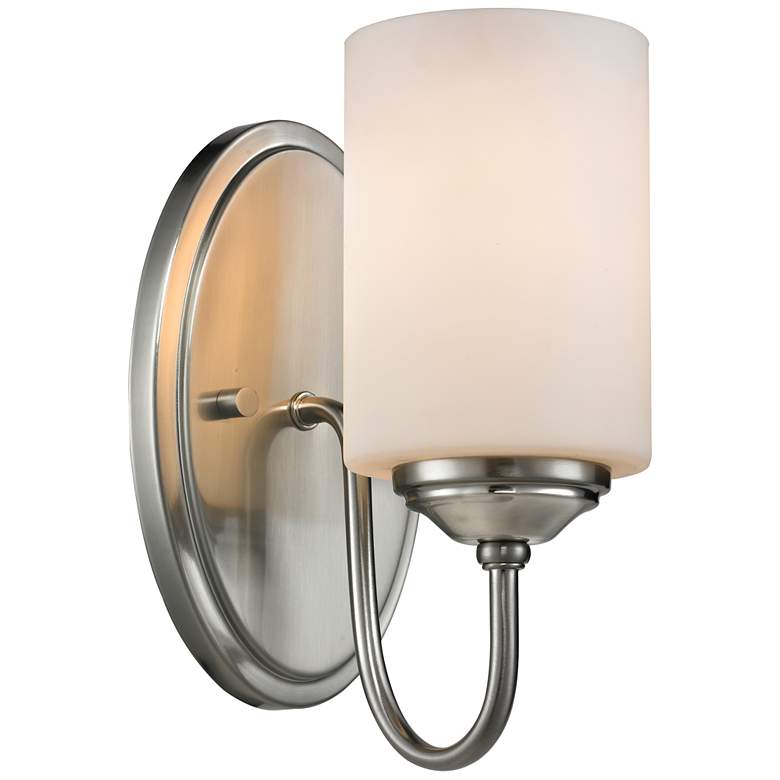 Image 1 Cardinal by Z-Lite Brushed Nickel 1 Light Wall Sconce