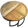 4_Cardinal Set of 2 Nesting Coffee Tables, Natural/Black with Cane more views