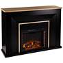2_Cardington 52" Wide Black LED Electric Fireplace with Remote