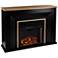 Cardington 52" Wide Black LED Electric Fireplace with Remote